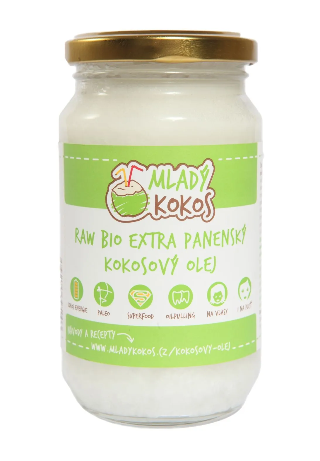 Mladý kokos BIO RAW extra panenský kokosový olej 400 ml