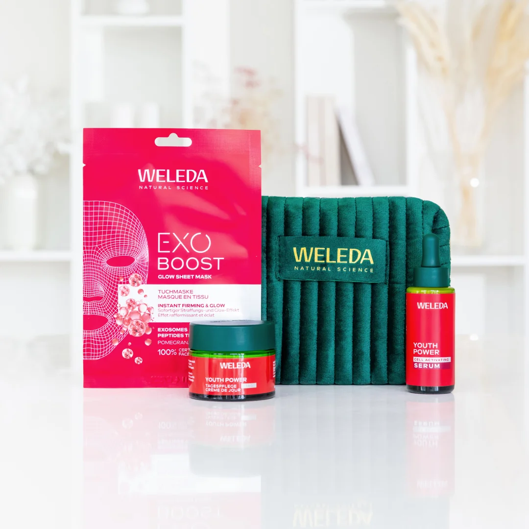 Weleda Astaxanthin Radiance Ritual anti-age dárkový set 3 ks