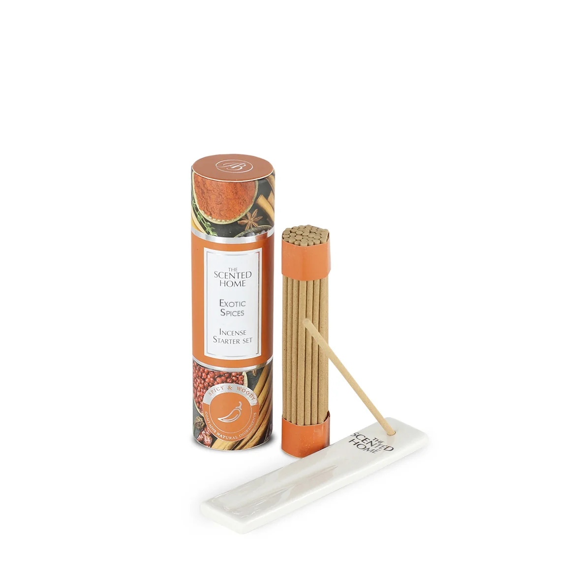 Ashleigh & Burwood London Sada vonných tyčinek mini s keramickým stojanem EXOTIC SPICES,12 cm