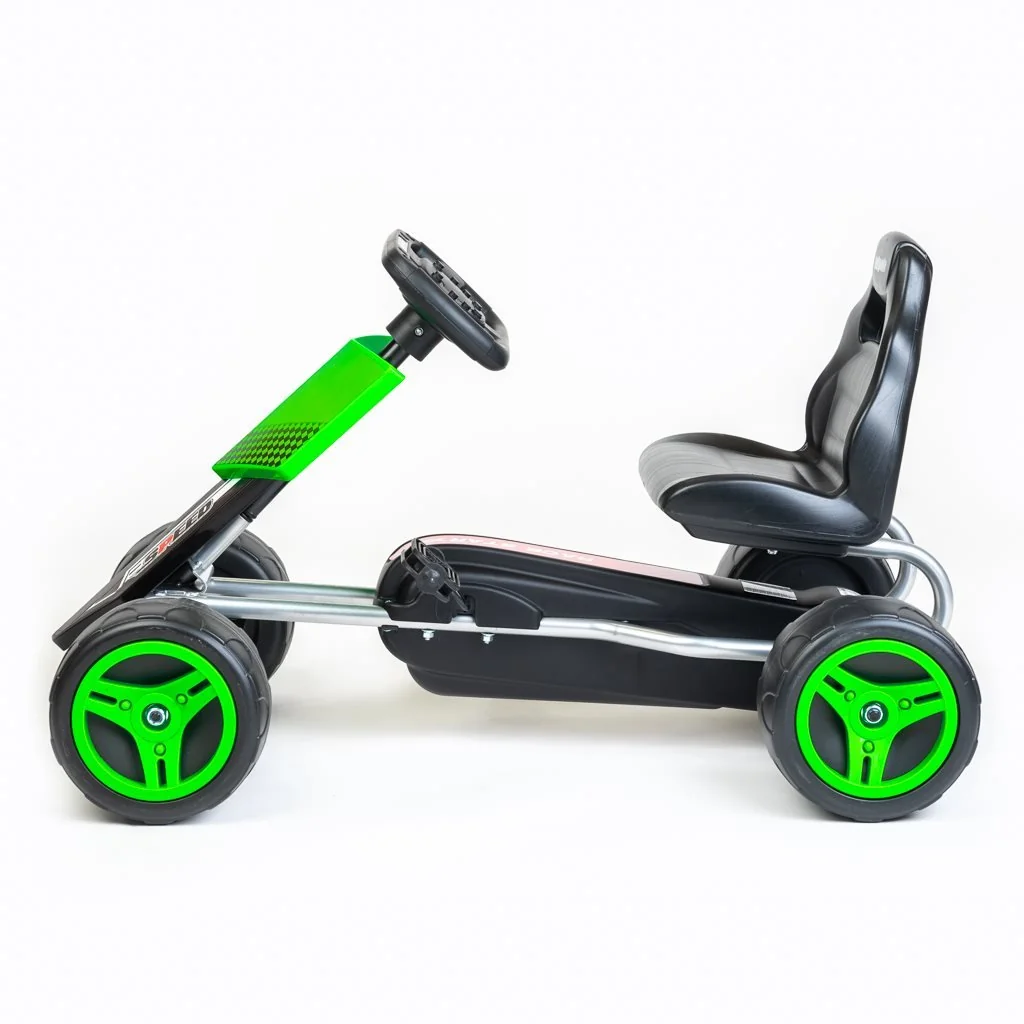 Baby Mix Dětská šlapací motokára Go-kart  Speedy zelená