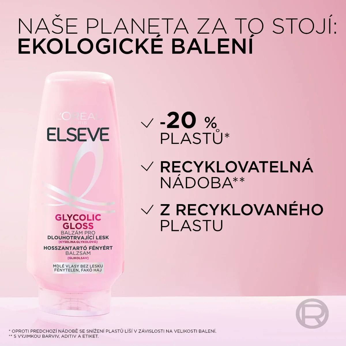 Loréal Paris Elseve Glycolic Gloss balzám 200 ml