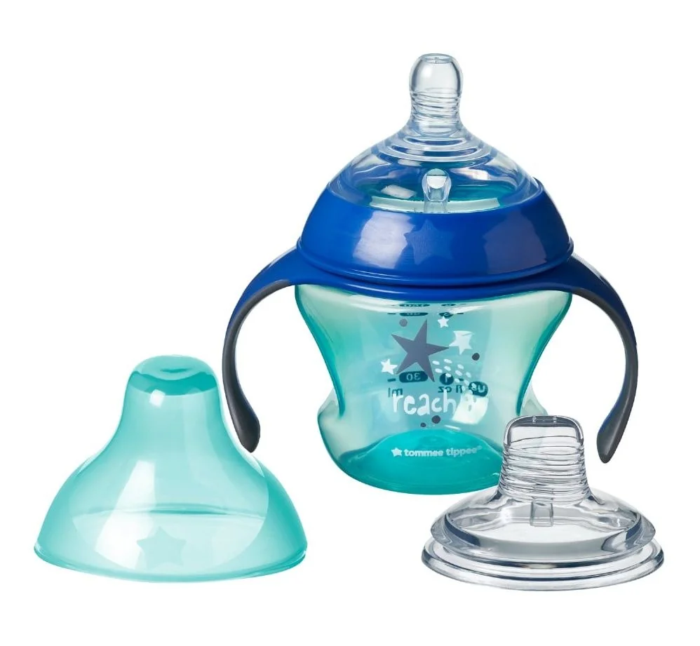 Tommee Tippee Explora 4m+ 150 ml přechodový hrnek se savičkou a pítkem 1 ks