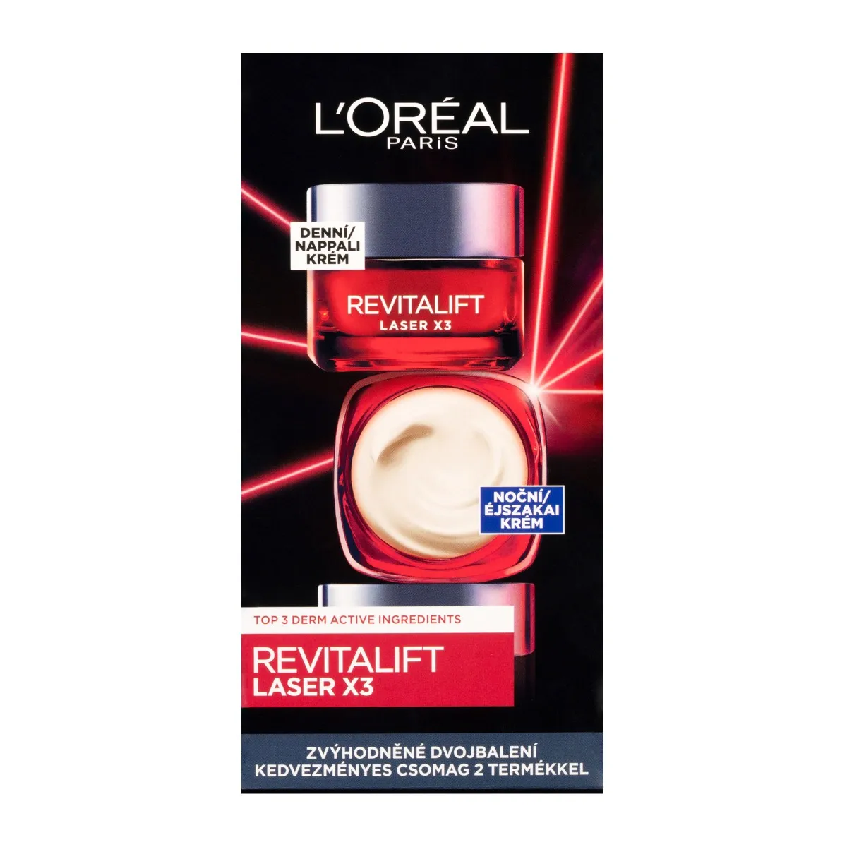 Loréal Paris Revitalift Laser X3 Duopack denní a noční krém 2x50 ml