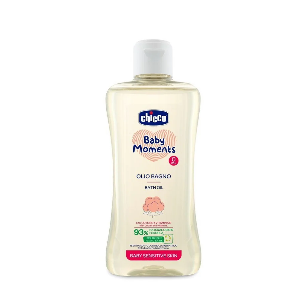 Chicco Olej do koupele Baby Moments Sensitive 0m+ 200 ml