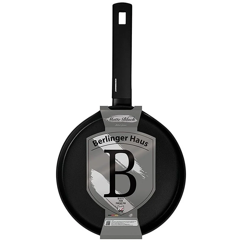 Berlingerhaus Pánev na palačinky s titanovým povrchem 25 cm Matte Black Collection