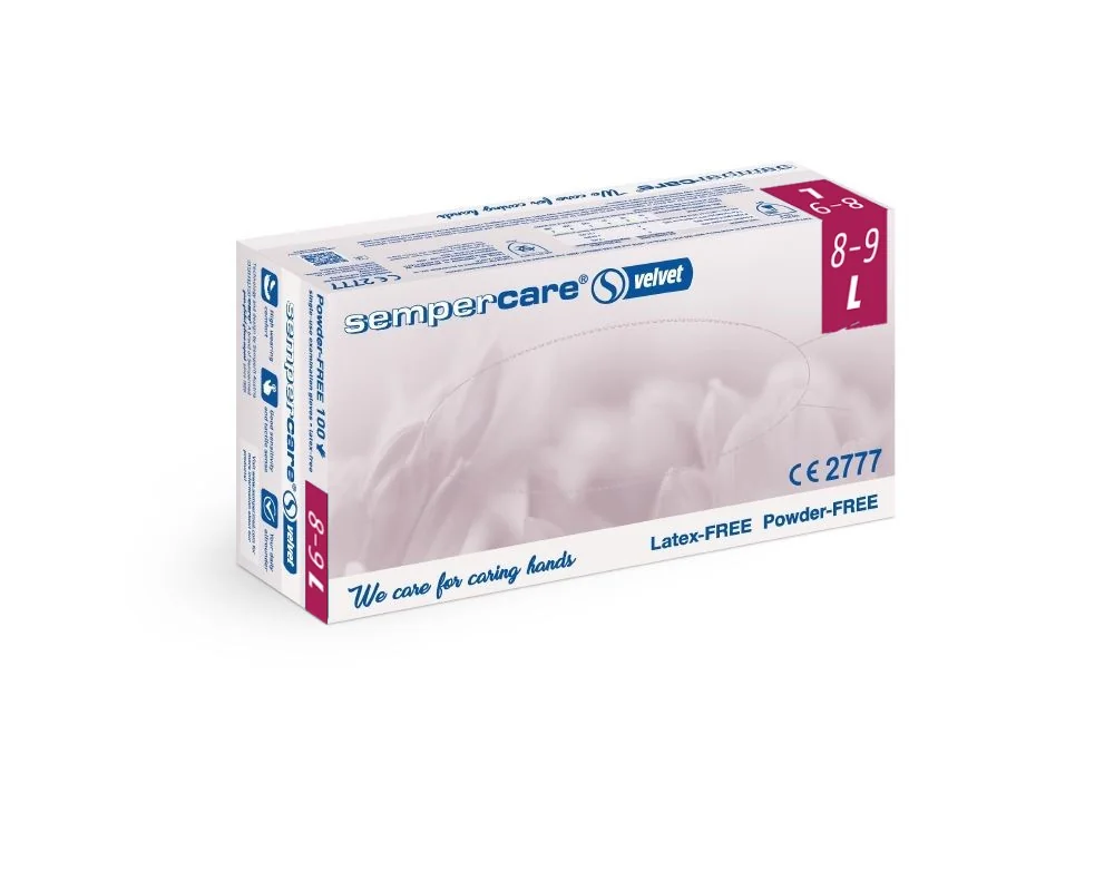 Sempercare Nitril Velvet Jednorázové rukavice vel. L 200 ks