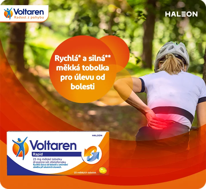 Rychlá a silná měkká tobolka pro úlevu od bolesti. Voltaren Rapid 25 mg 20 tobolek. Rychlá a silná měkká tobolka pro úlevu od bolesti. Voltaren Rapid 25 mg 20 tobolek.