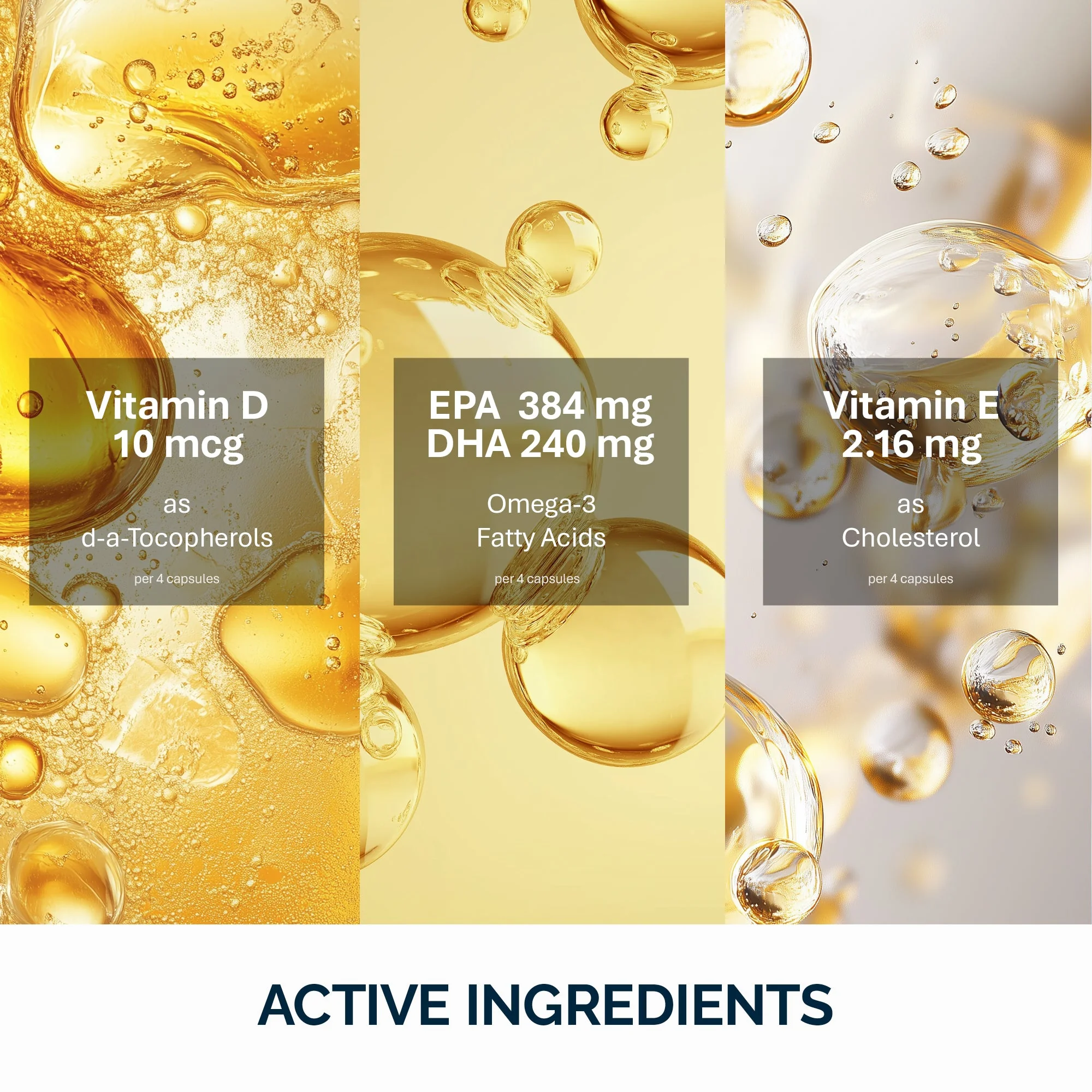 NFO Omega-3 pro děti žvýkací kapsle s vitaminem D, rybí želatina žvýkačky