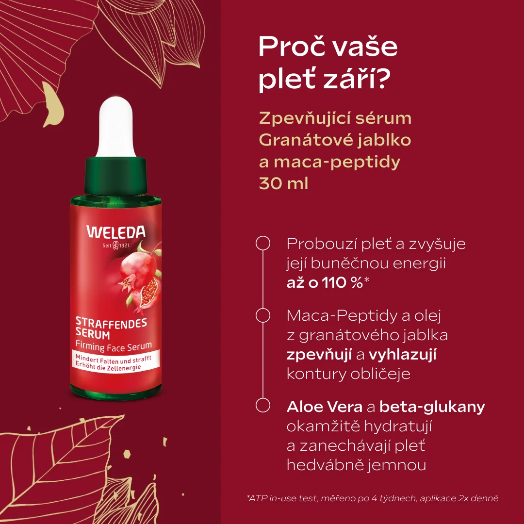 Weleda Firming Face Care Pomegranate & Maca Peptides dárkový set 2 ks
