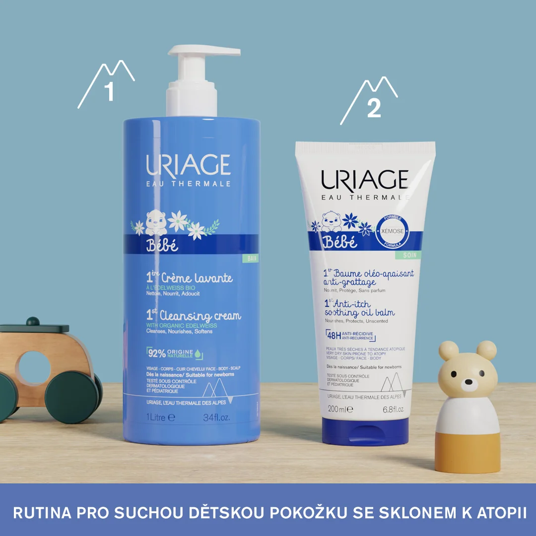Uriage Bébé Zklidňující olejový balzám 200 ml