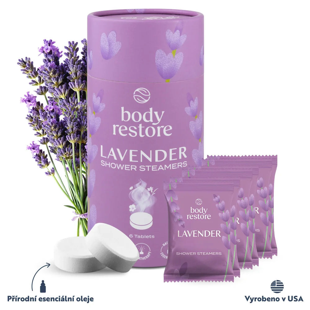 Body Restore Aromatické tablety do sprchy levandule 6 ks