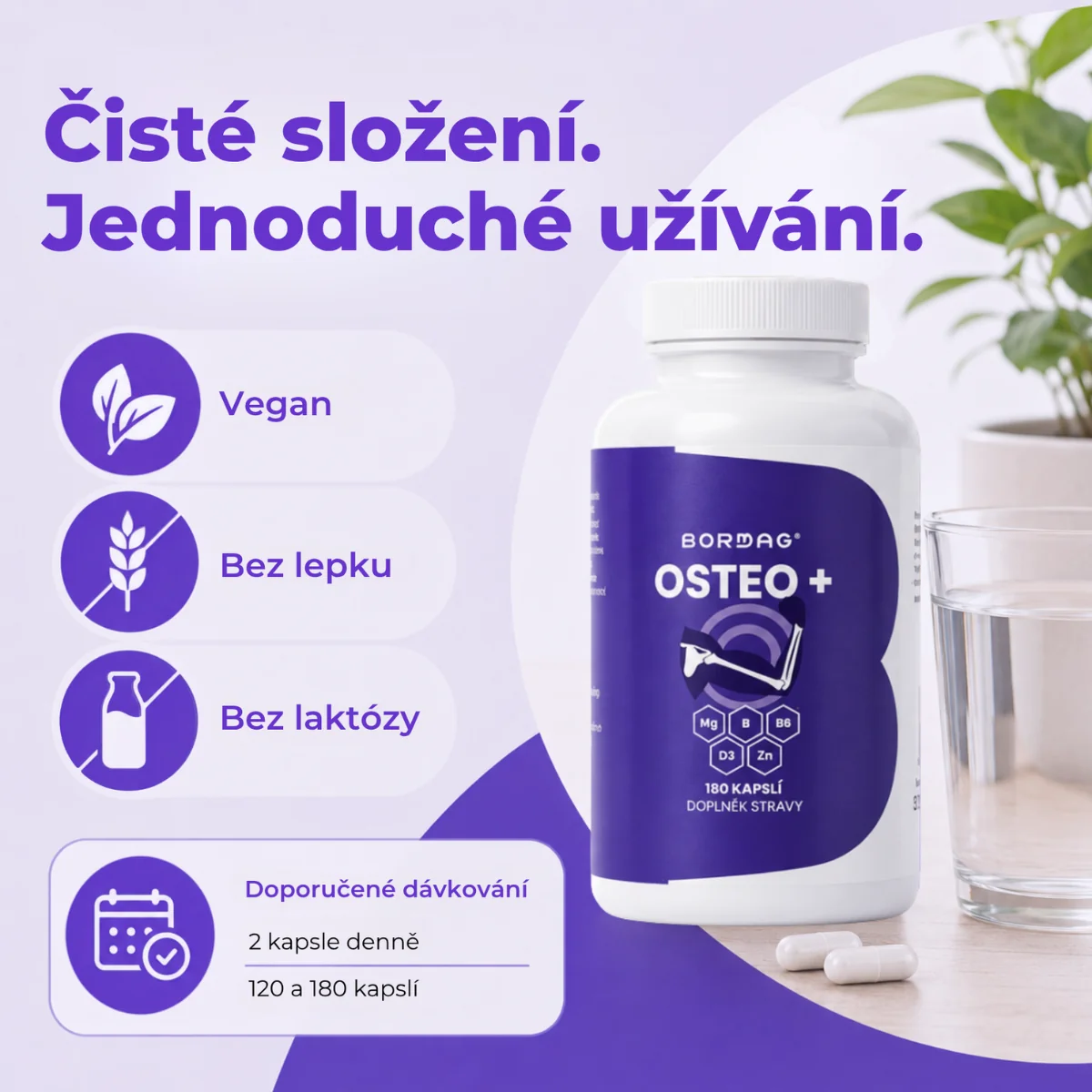 BORMAG Osteo+ komplex s bórem 180 kapslí
