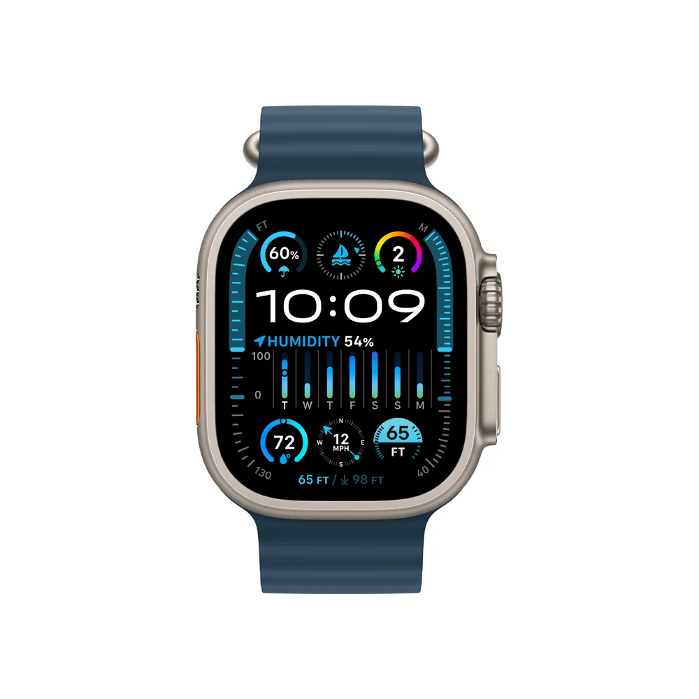 Apple Watch Ultra 2 49 mm smart hodinky Titanium/Blue Ocean