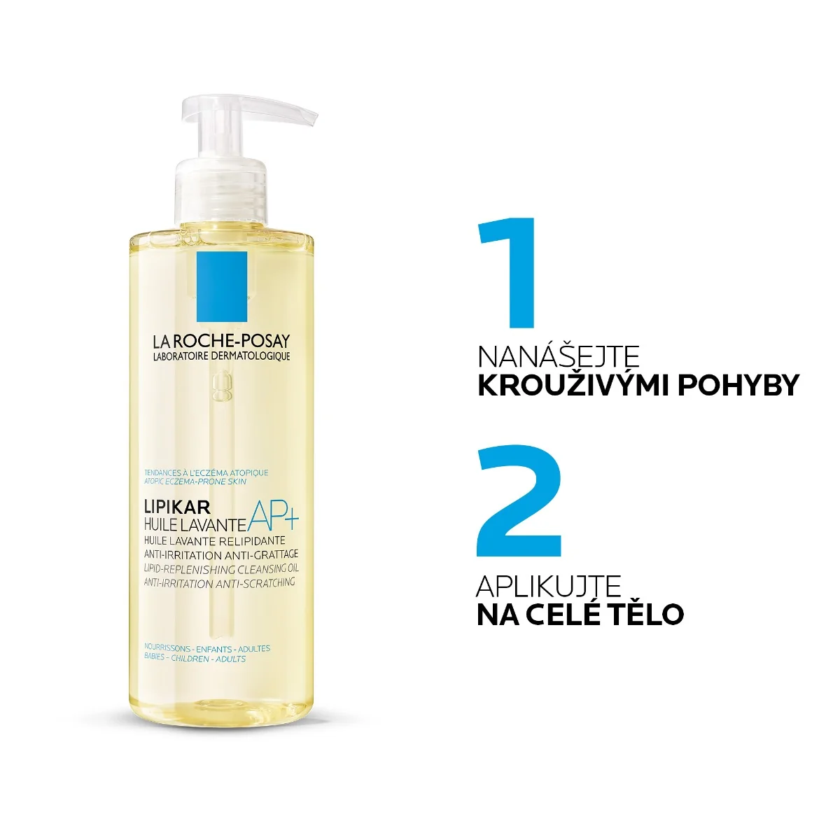 La Roche-Posay Lipikar AP+ sprchový olej 400 ml