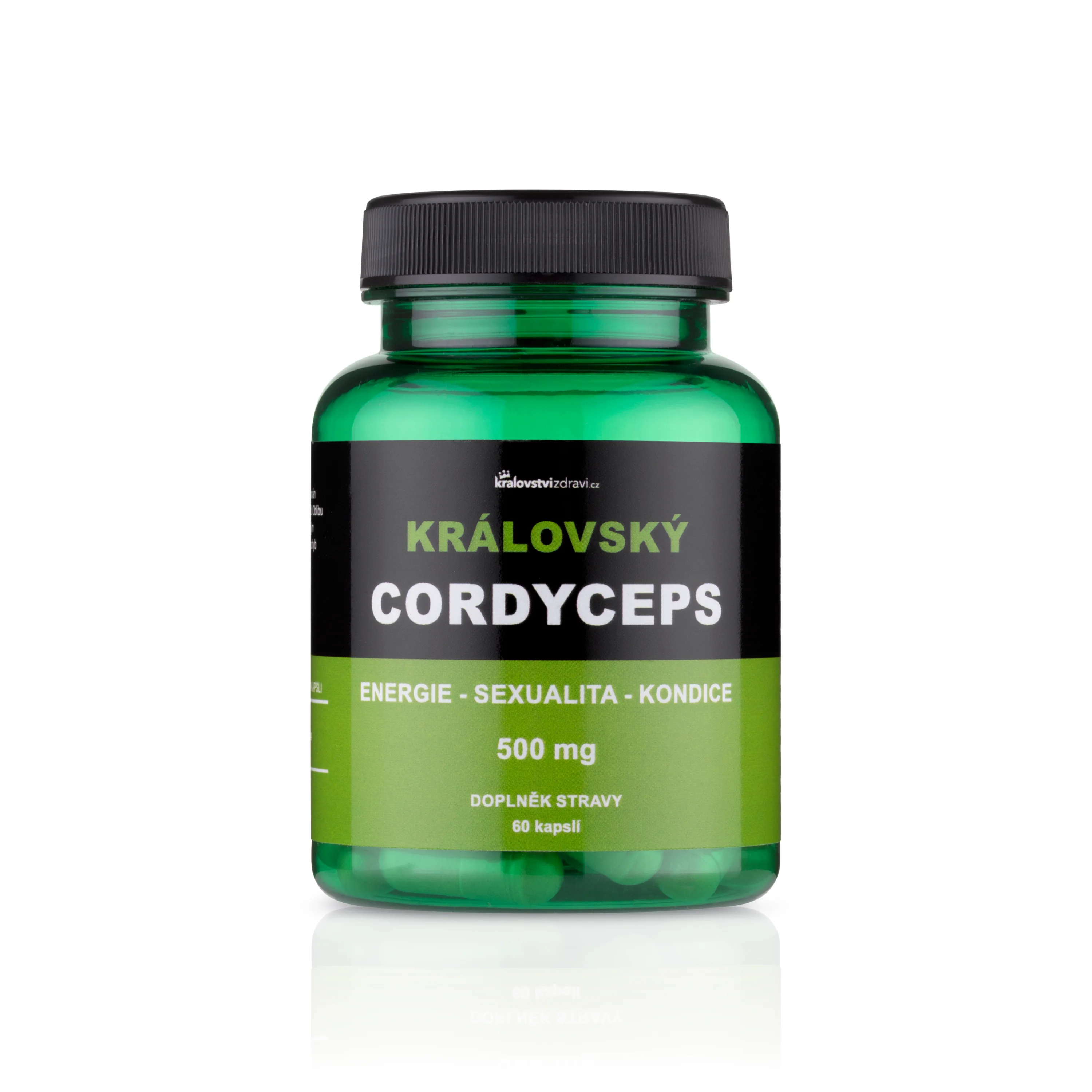 Království zdraví Královský Cordyceps pro podporu kondice, 60 kapslí