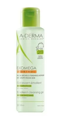 A-Derma Exomega Control zvláčňující mycí gel 2v1 pro suchou kůži se sklonem k atopii 500 ml