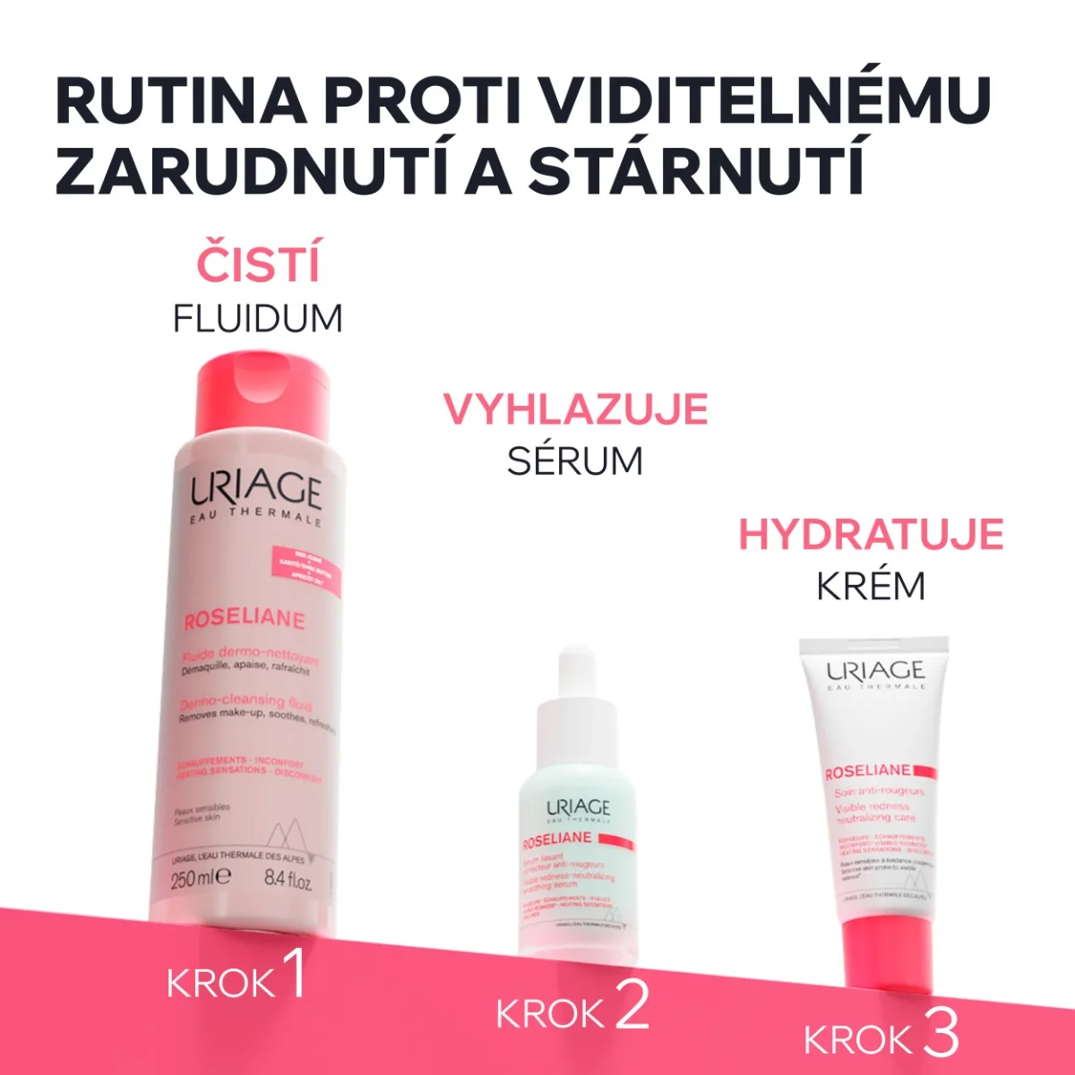 Uriage Roséliane Vyhlazující sérum 30 ml