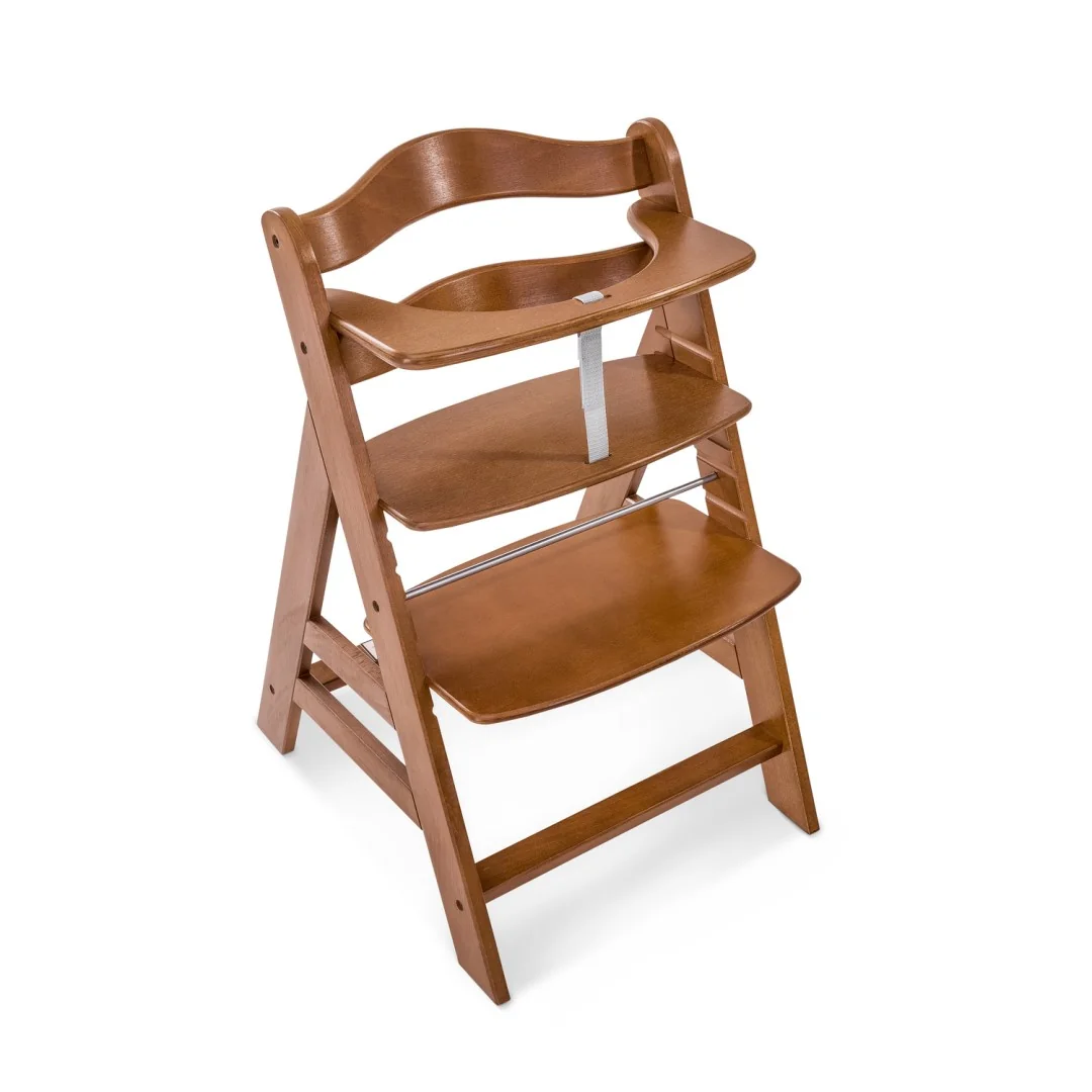 Hauck Alpha+ dřevěná židle, walnut