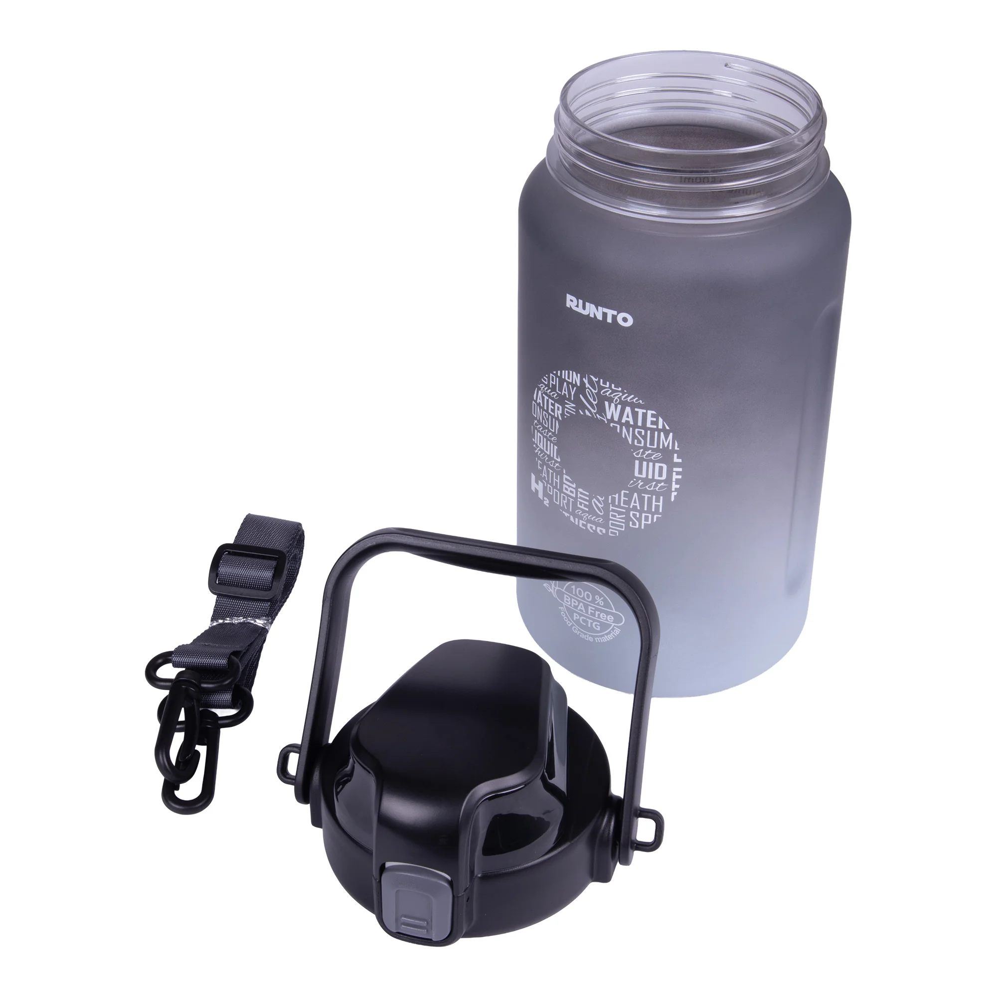 RUNTO Láhev TANKER 1500ml Grey