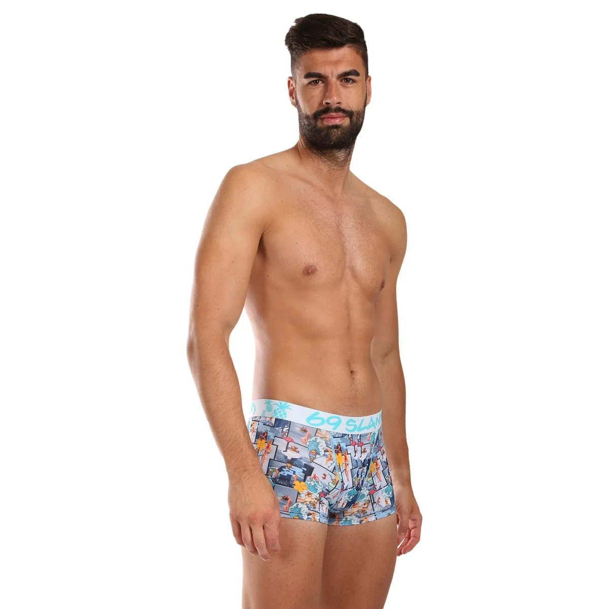69SLAM Pánské boxerky Hip SUMMER YACHT (MSYSYH-PO) L