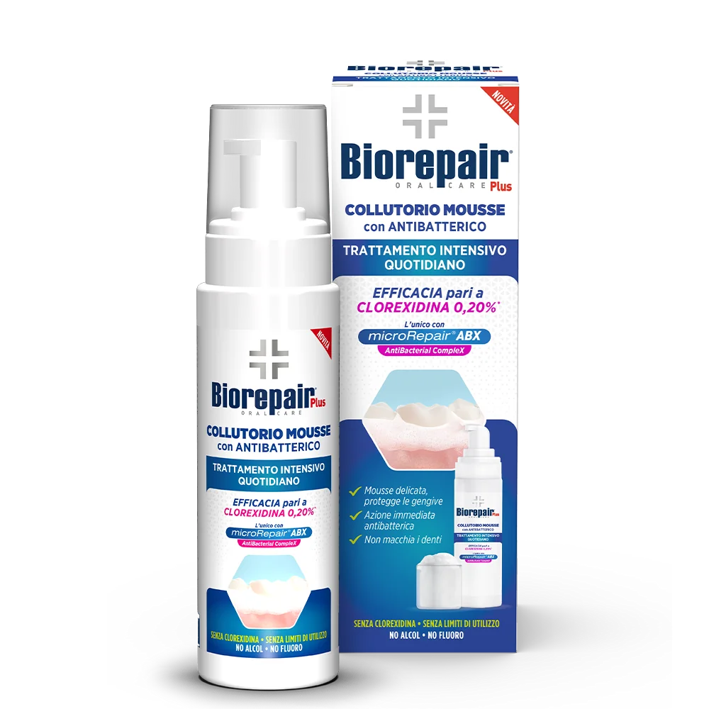 BioRepair Plus intenzivní pěnová ústní voda 200 ml