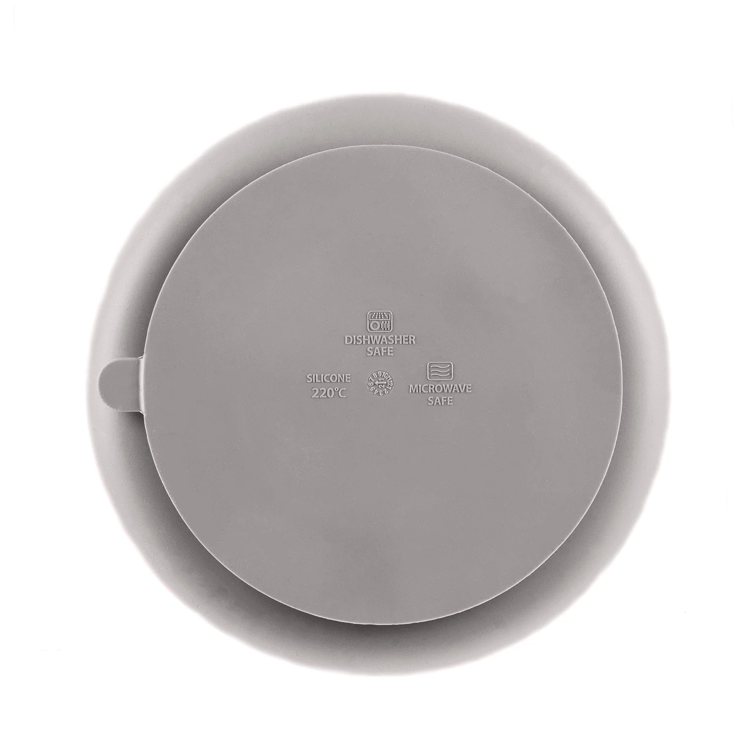 Zopa Silikonový dělený talířek s přísavkou, Dove Grey 1