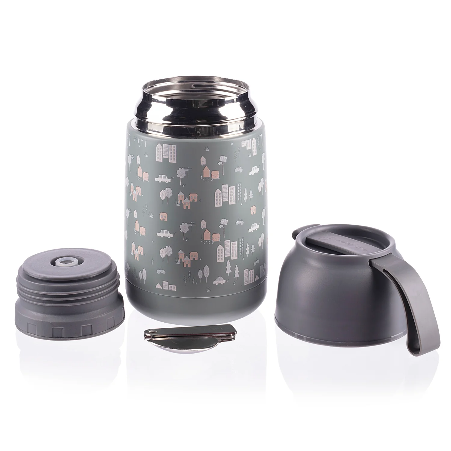 Zopa Termoska na jídlo se silikonovým držákem 620 ml, City 4