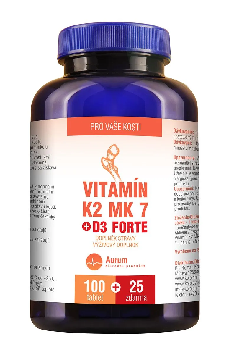 Pharma Activ Vitamin K2 MK 7 + D3 Forte 100+25 tablet