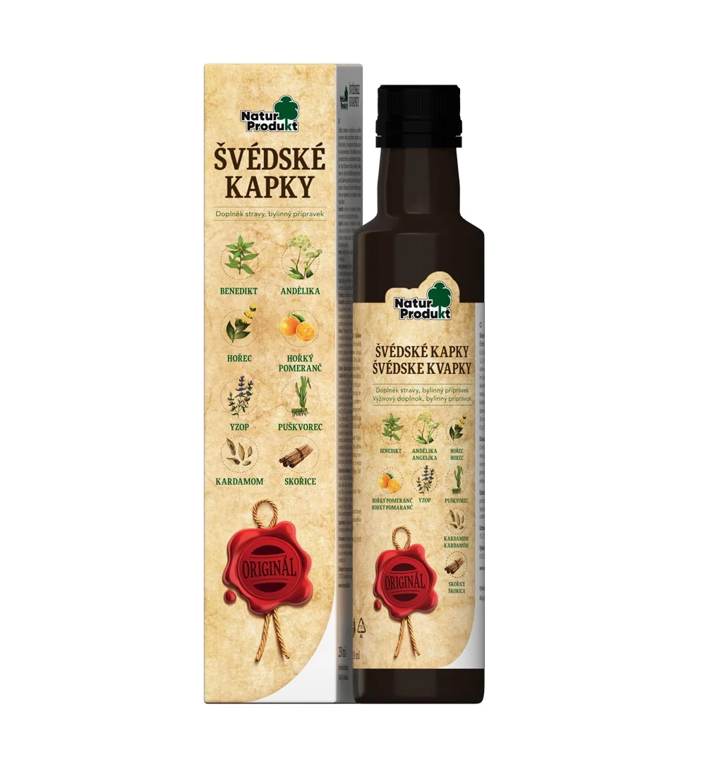 Naturprodukt Švédské kapky 250 ml