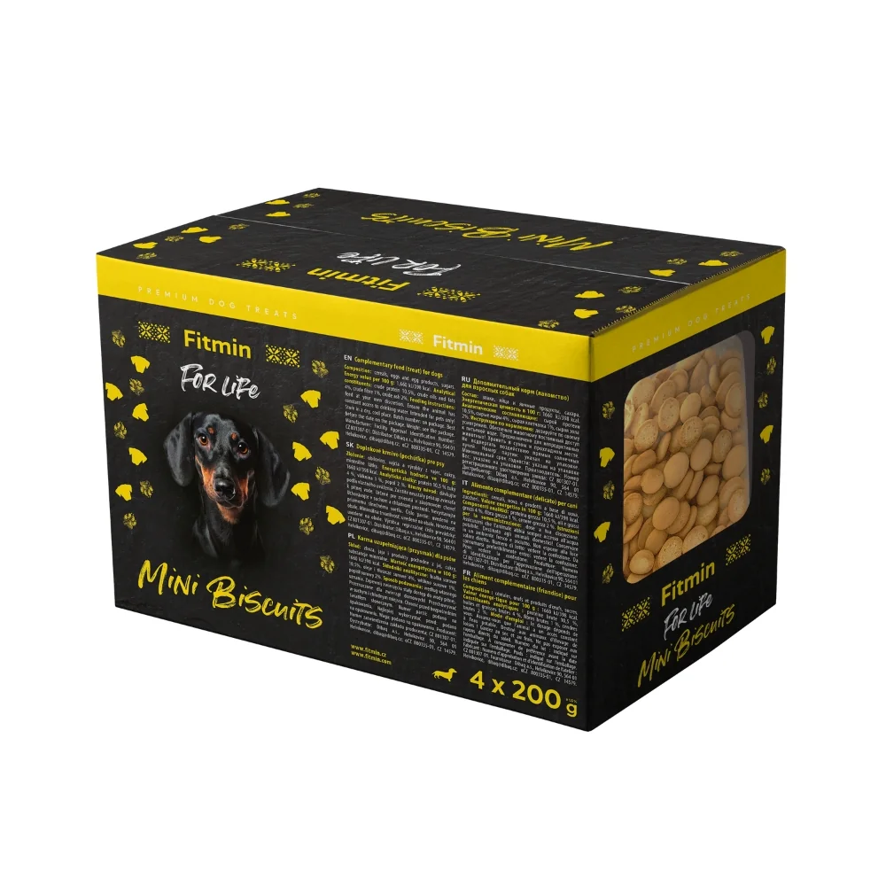 Fitmin For Life Mini multipack piškoty pro psy 4x200 g