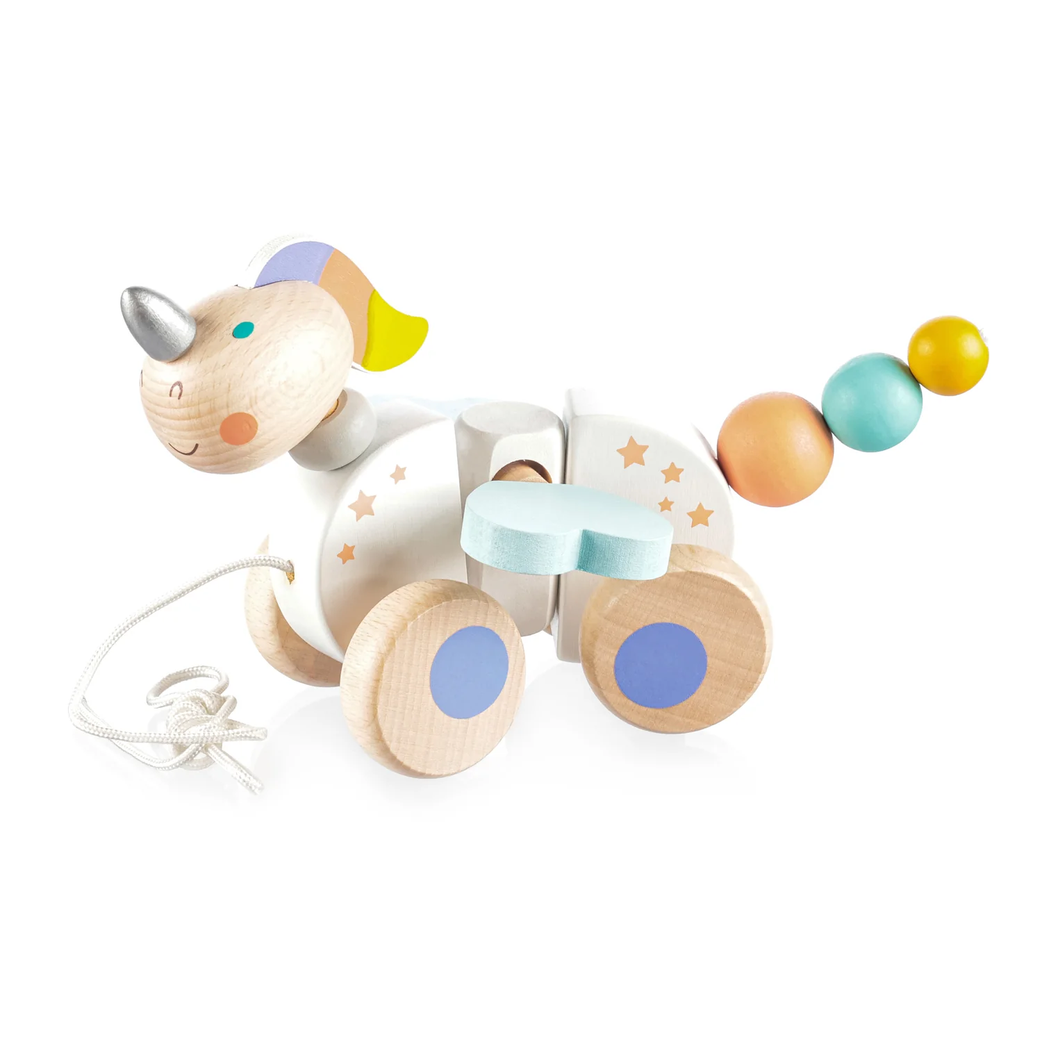 Zopa Dřevěná tahací hračka, Unicorn 2