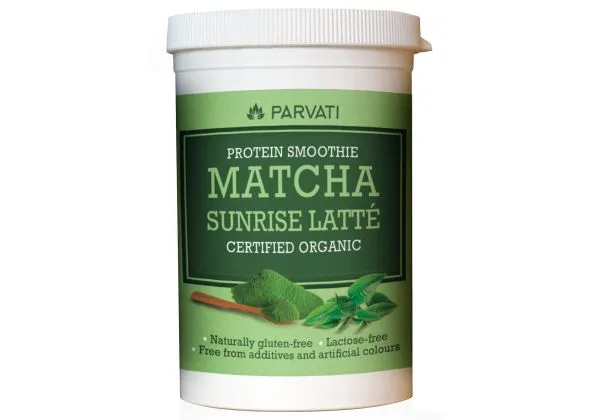 Iswari Protein smoothie matcha sunrise latté BIO proteinový nápoj 160 g