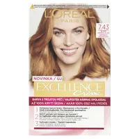 Loréal Paris Excellence Creme odstín 7.43 blond měděná zlatá