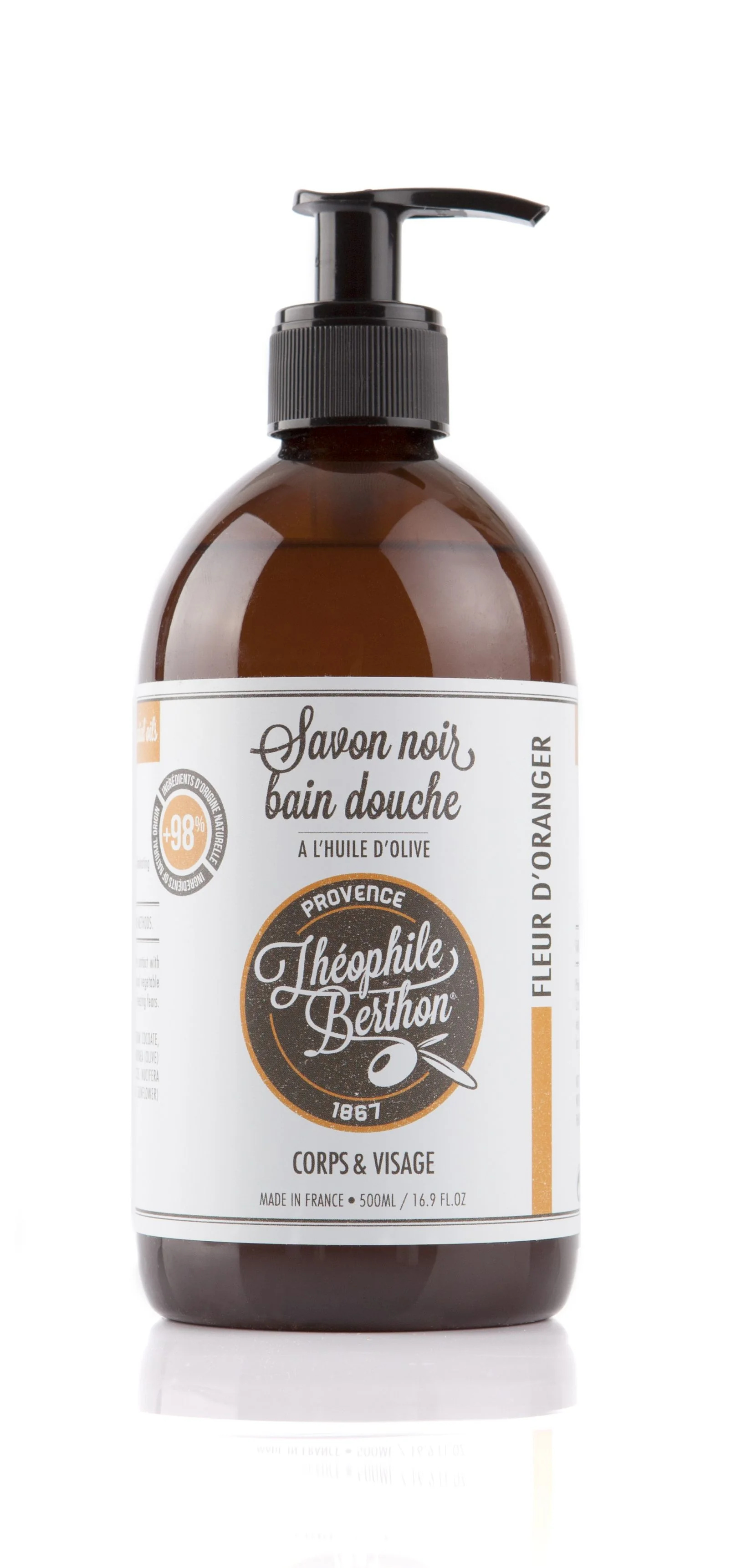 Theophile Berthon Savon Noir vůně pomerančového květu tekuté mýdlo 500 ml