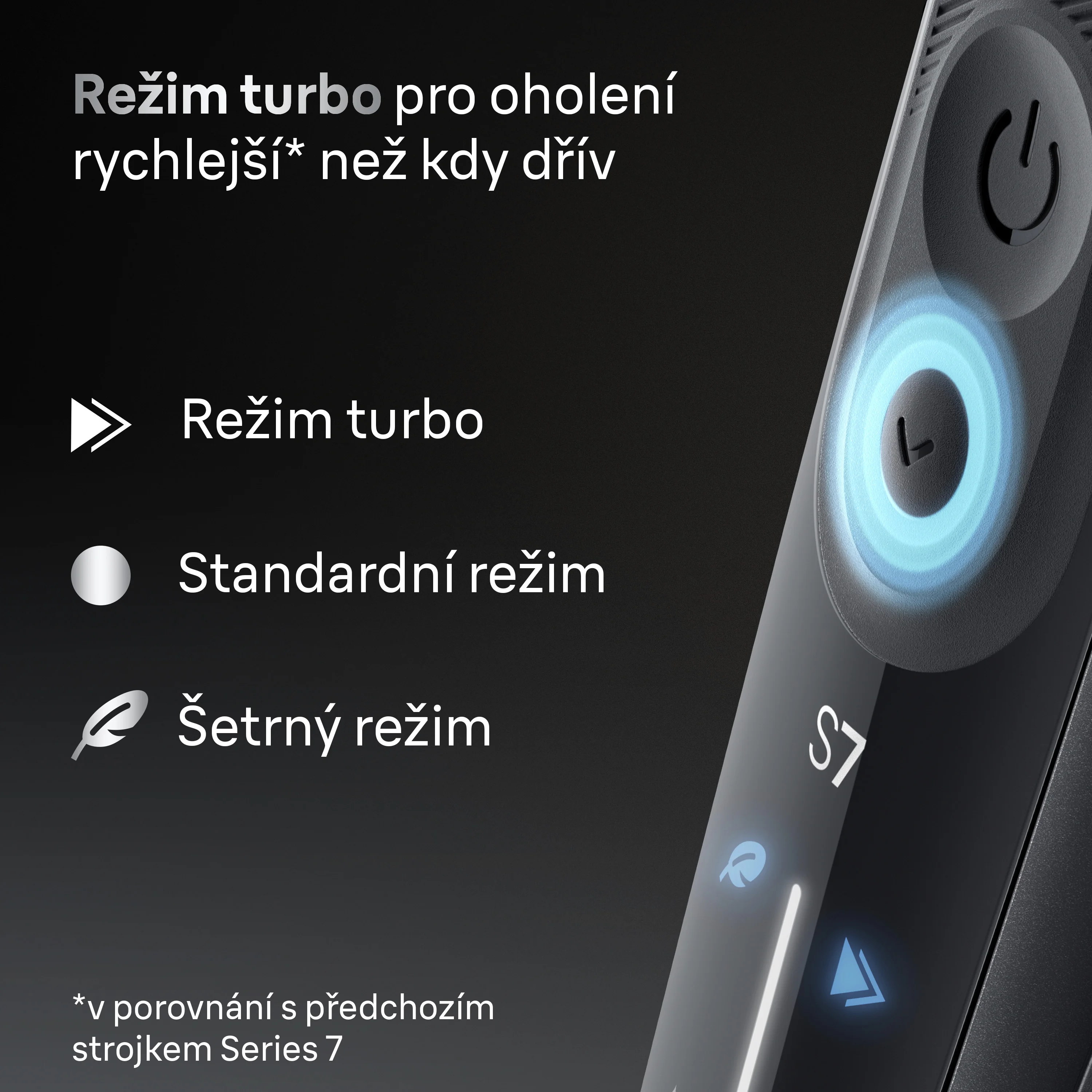 Braun Series 7 72-G1200S elektrický holicí strojek + 1 nástavec šedý