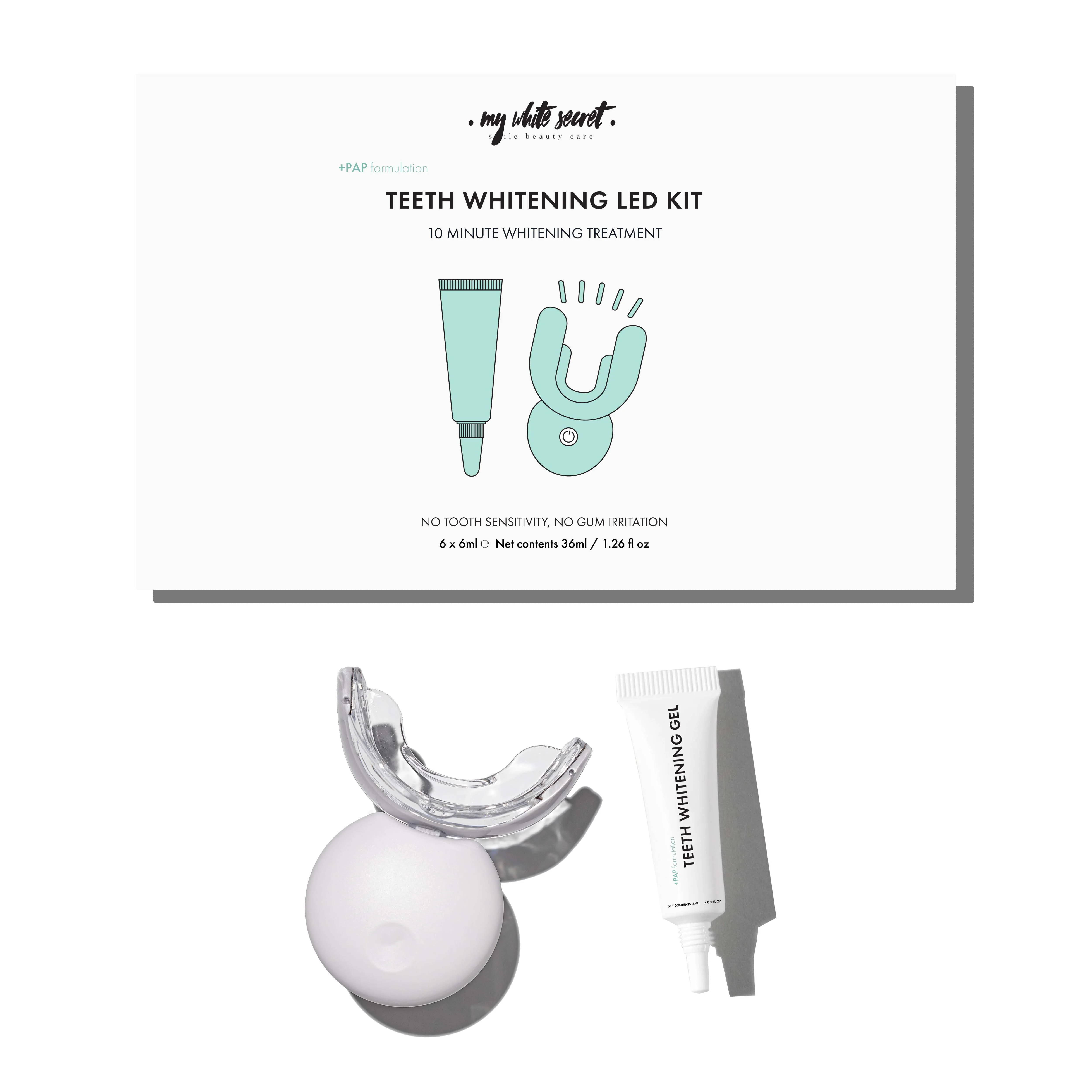 My White Secret Sada na bělení zubů (PAP+ Teeth Whiteting Led Kit)