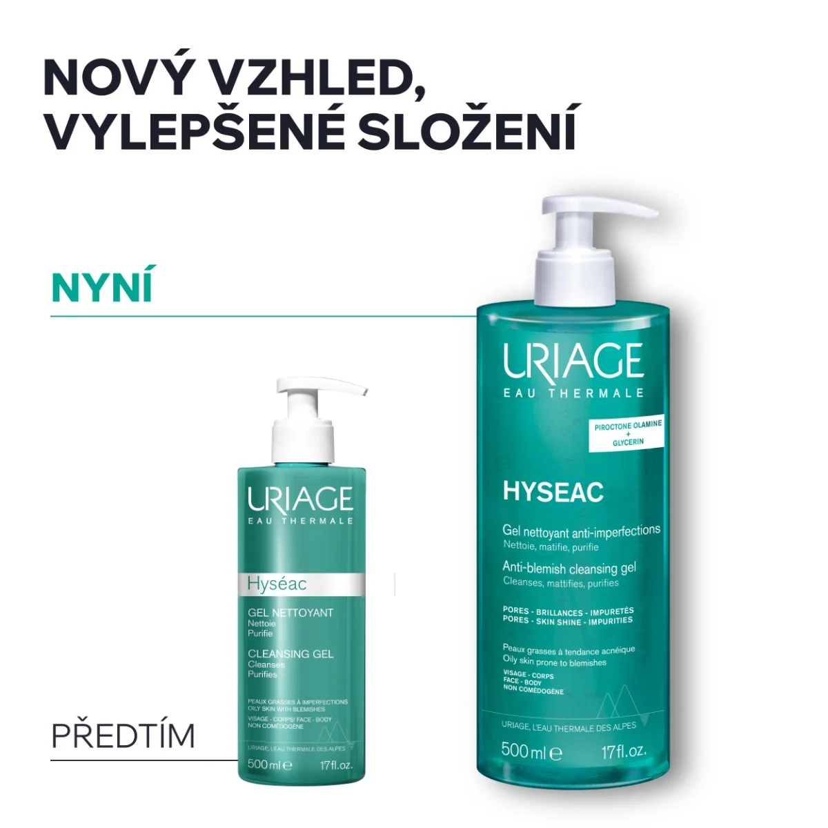 Uriage Hyséac Čisticí gel proti nedokonalostem 500 ml