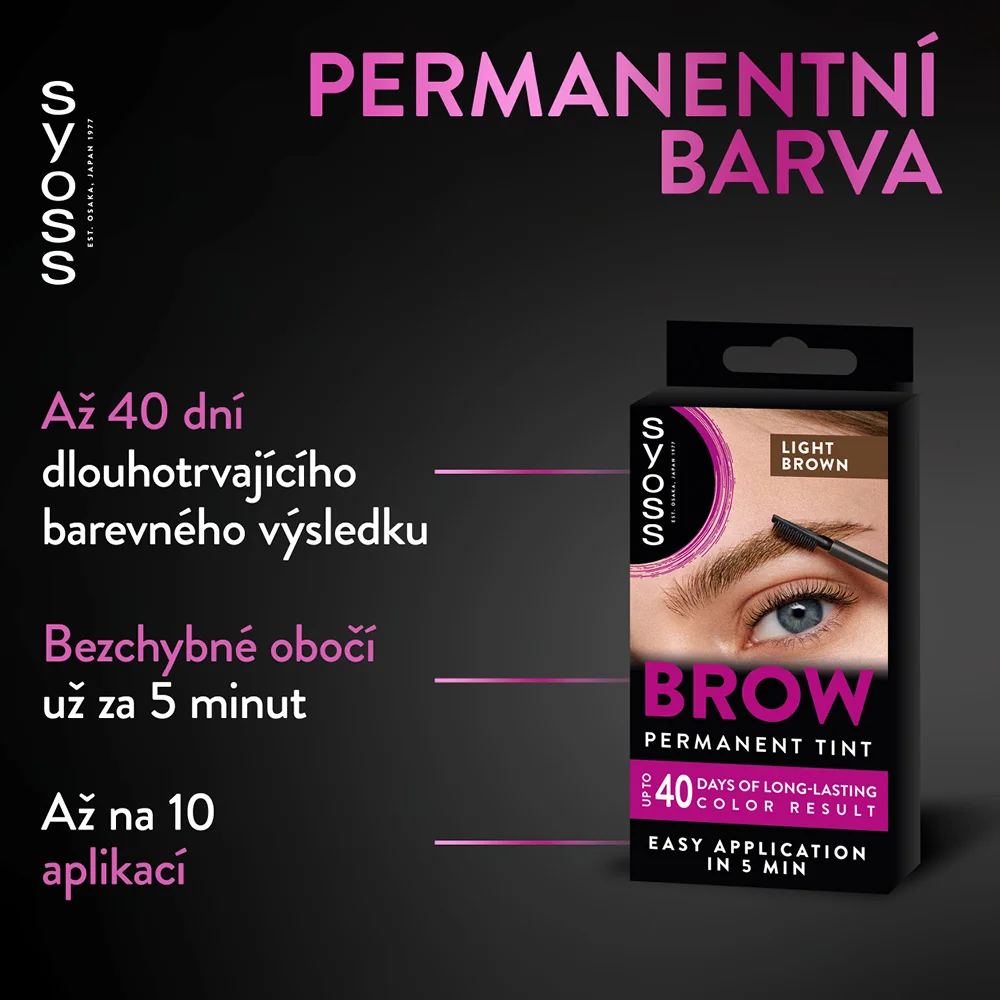 Syoss Brow Tint barva na obočí světle hnědá 17 ml