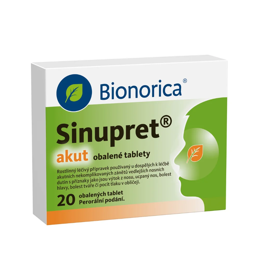 Sinupret akut 20 obalených tablet