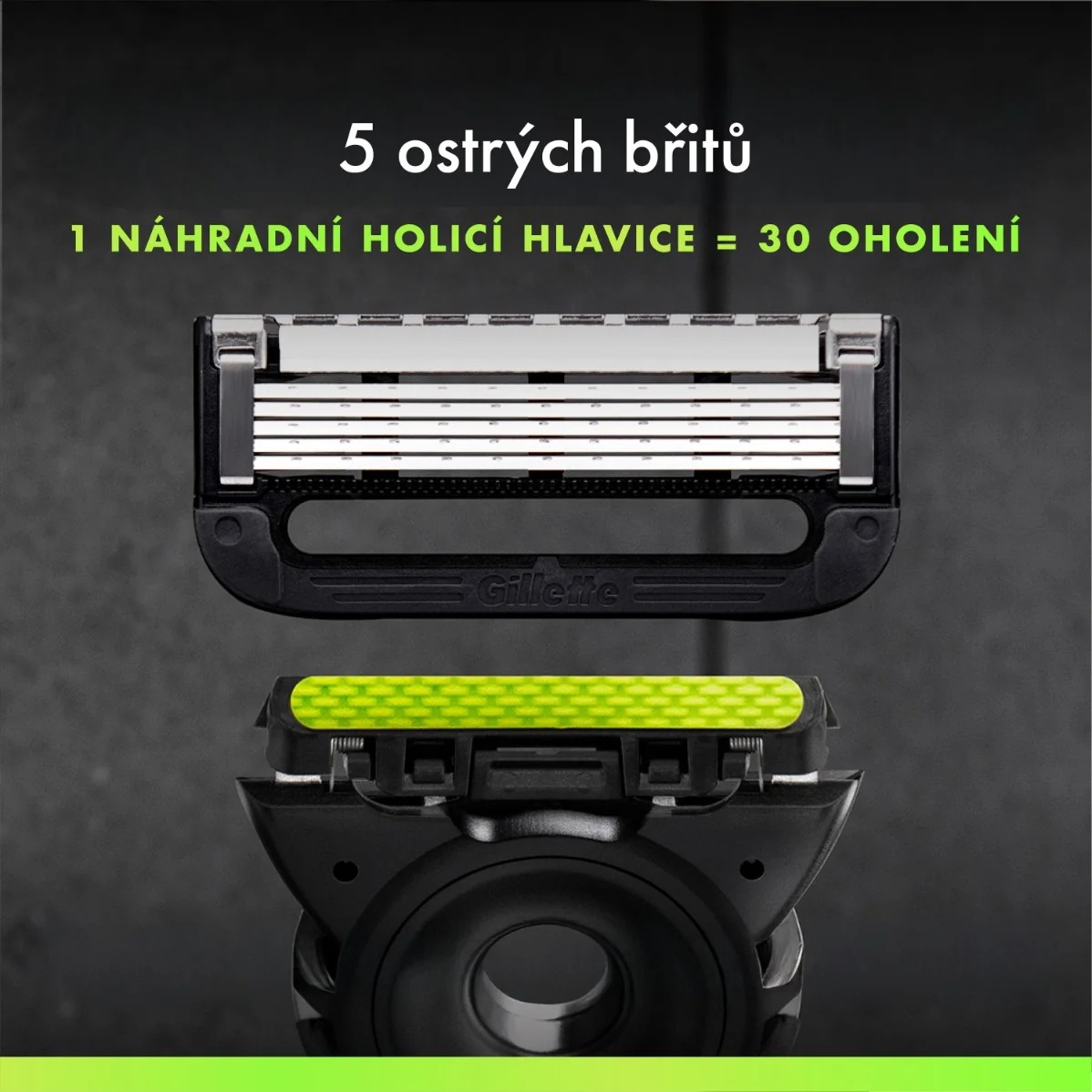 Gillette Labs náhradní holicí hlavice 4 ks