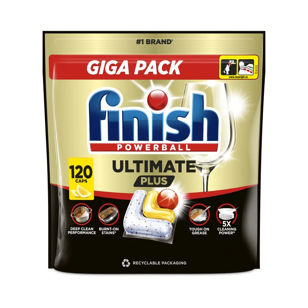 Finish Ultimate Plus Lemon kapsle do myčky 120 ks