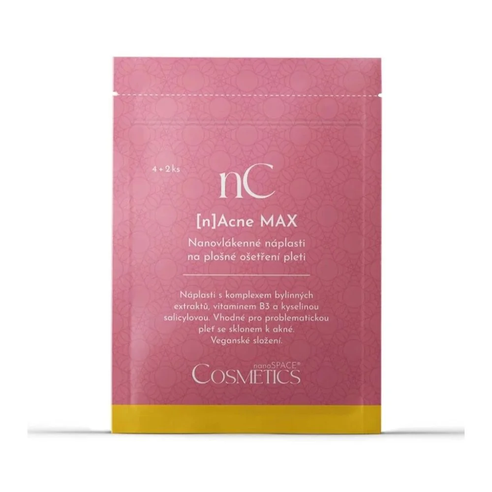 nanoSPACE Cosmetics [n]Acne MAX nanovlákenné náplasti na pleť 6 ks