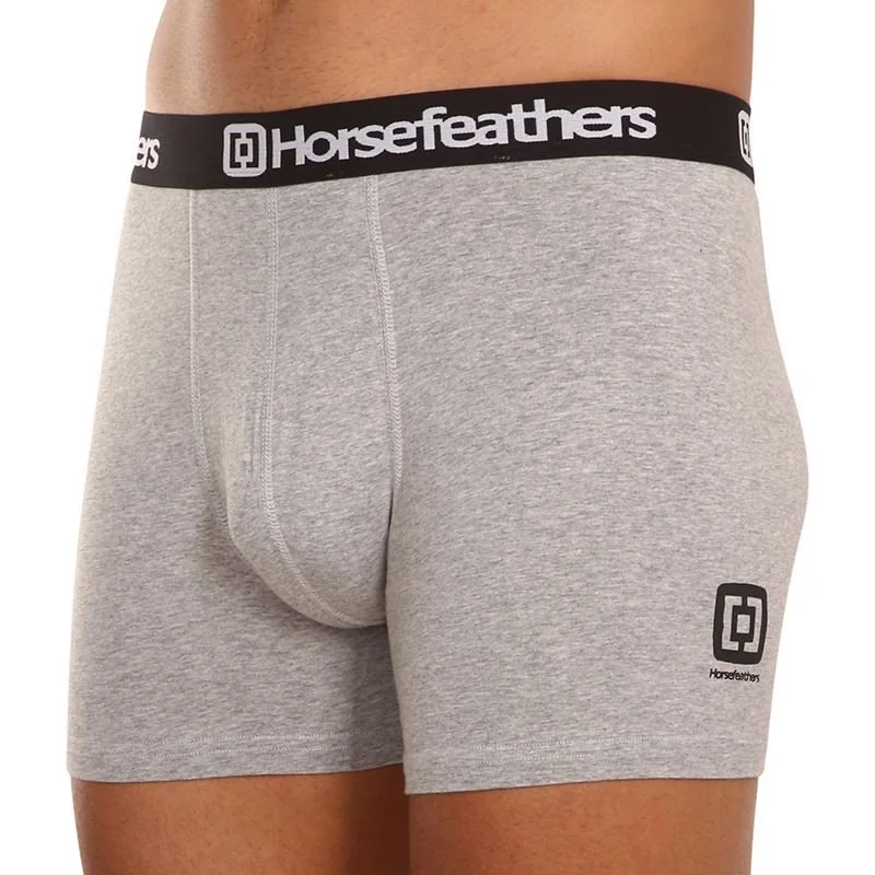 Horsefeathers 3PACK pánské boxerky Dynasty heather gray (AM067C) XL