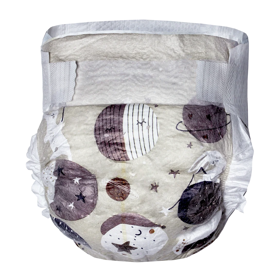 KOLORKY NIGHT MOMENTS Noční jednorázové eko plenky vel. XL 12-25 kg 25 ks vesmír