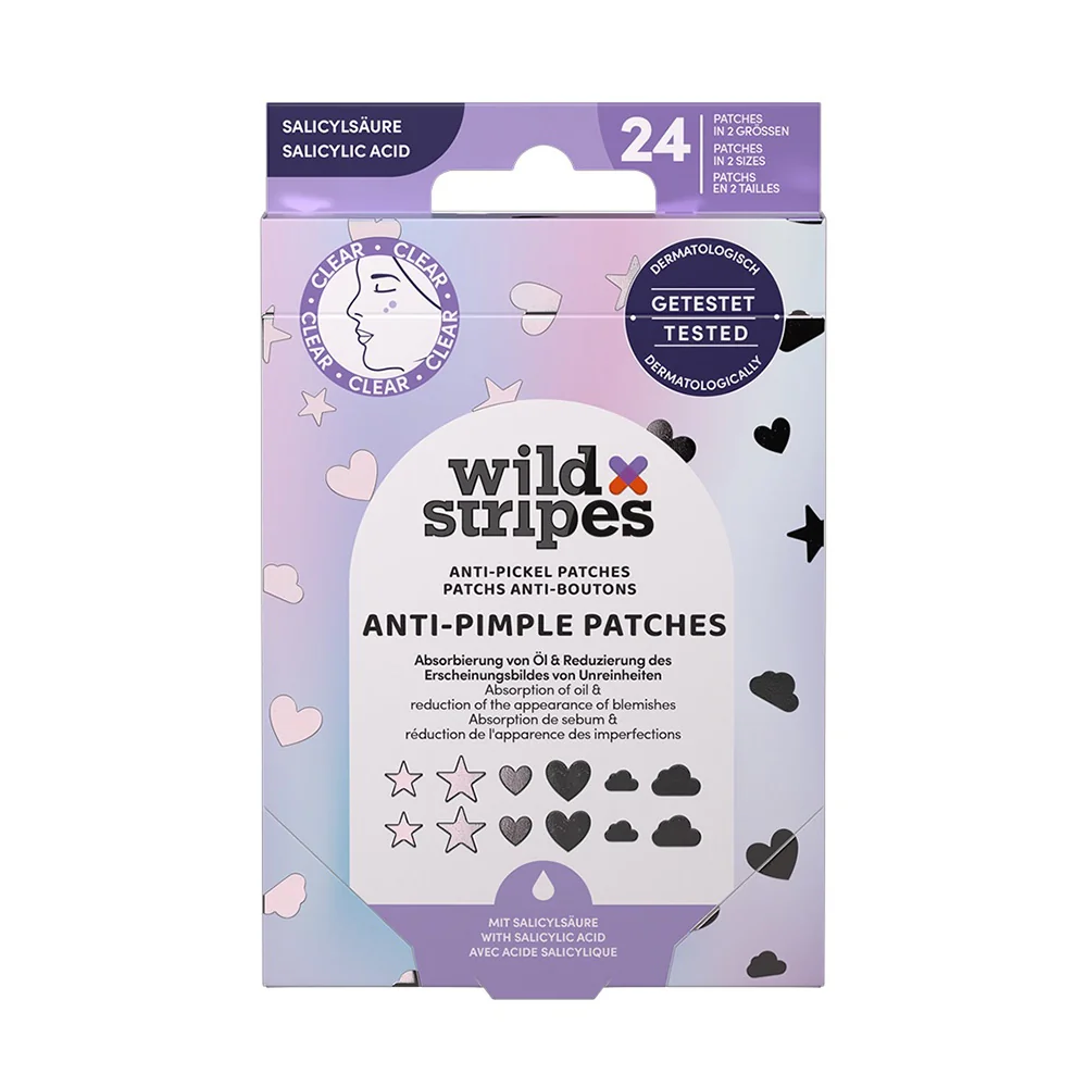 Wild Stripes Anti-Pimple Patches Holo Clear s kyselinou salicylovou 24 ks