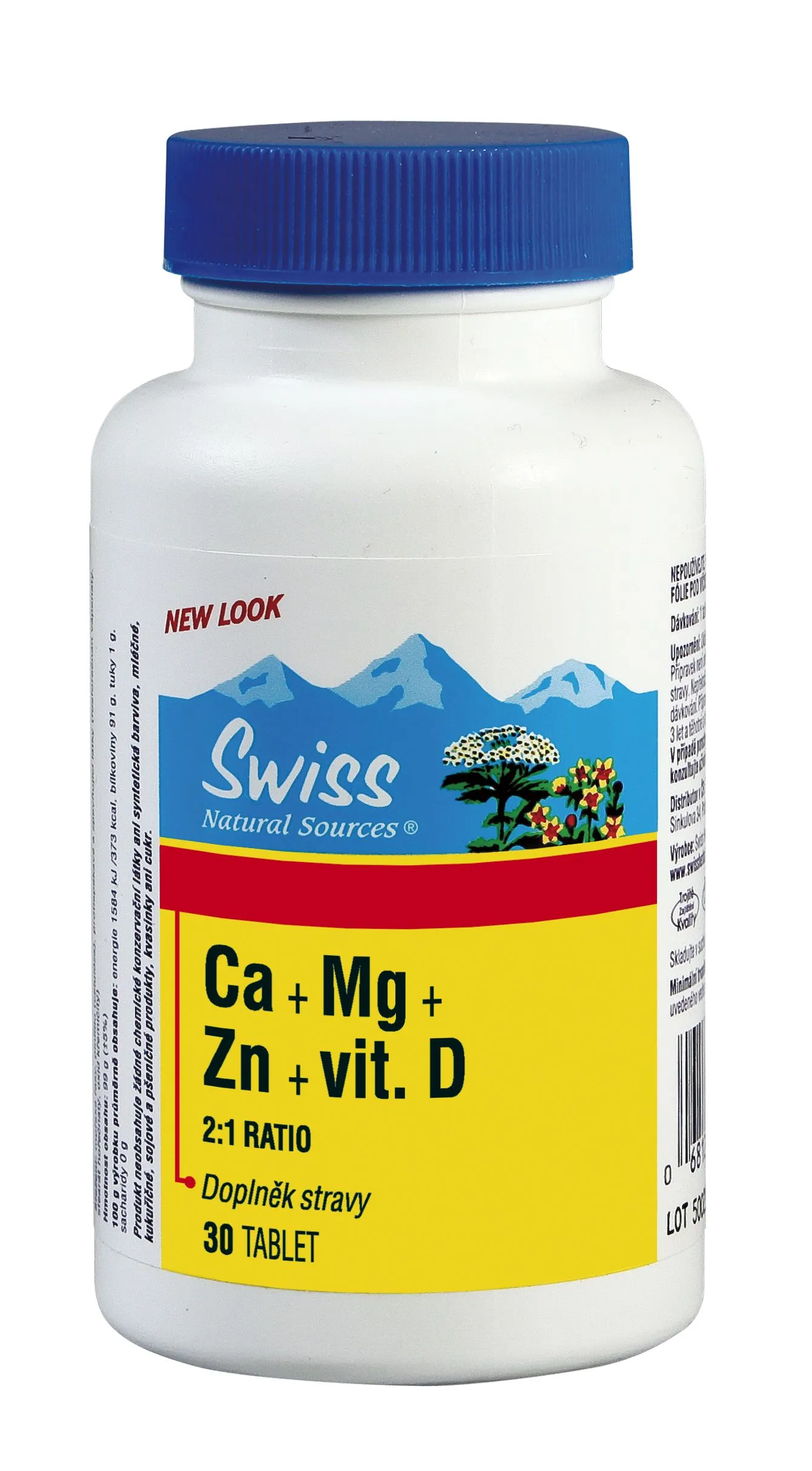 Swiss Citraty Ca + Mg + Zn + vit.D 30 tablet