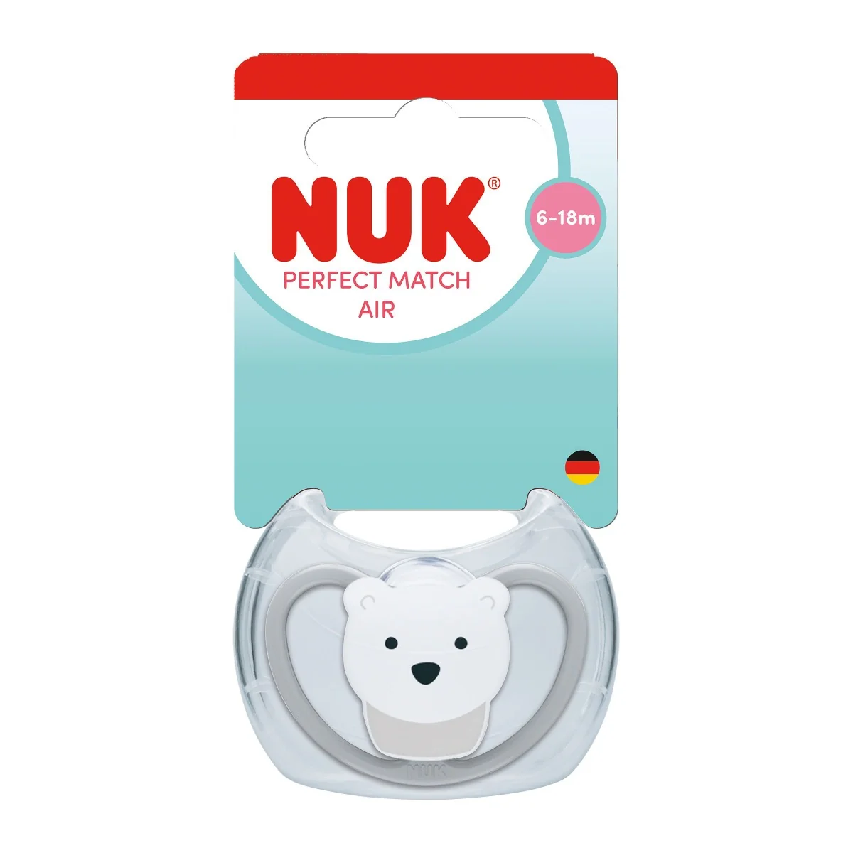 NUK Perfect Match Air Dudlík 6–18m box 1 ks polar bear