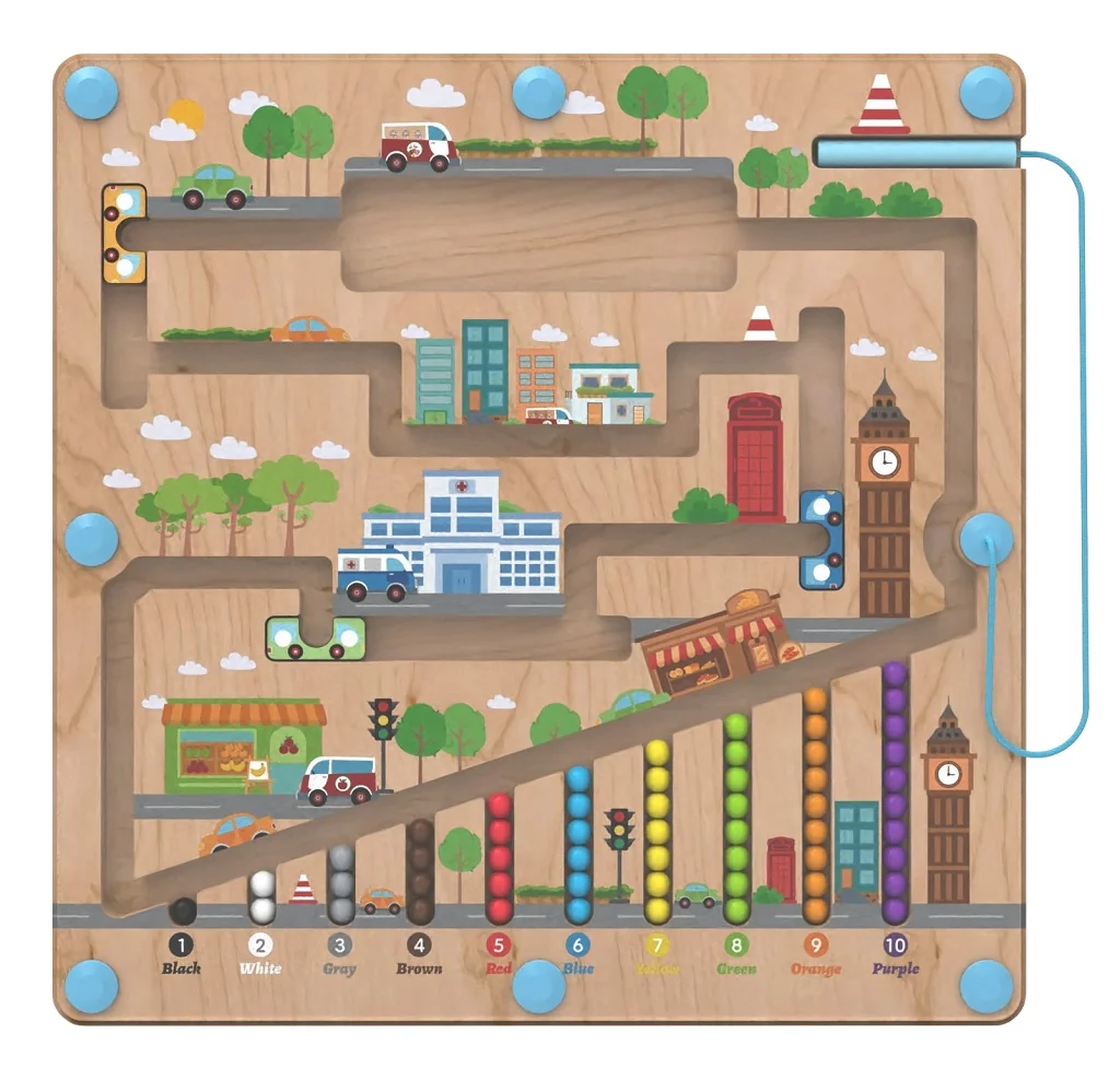 2Kids Toys Edukační magnetická hrací deska City
