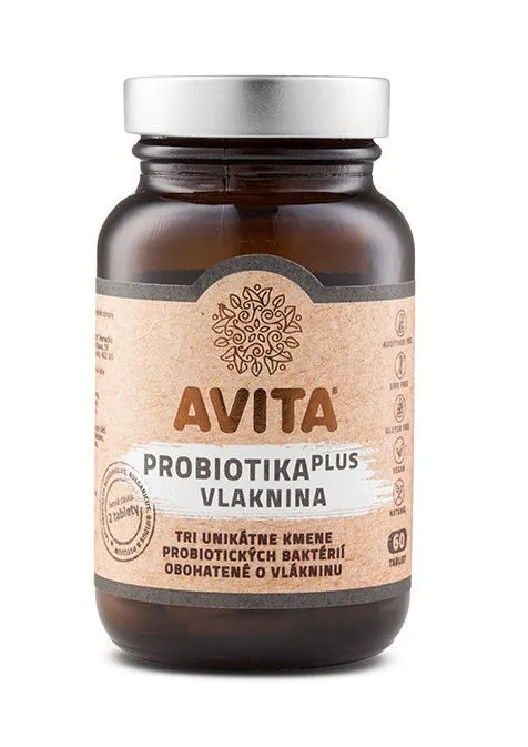 AVITA Probiotika Plus Vláknina 60 tablet