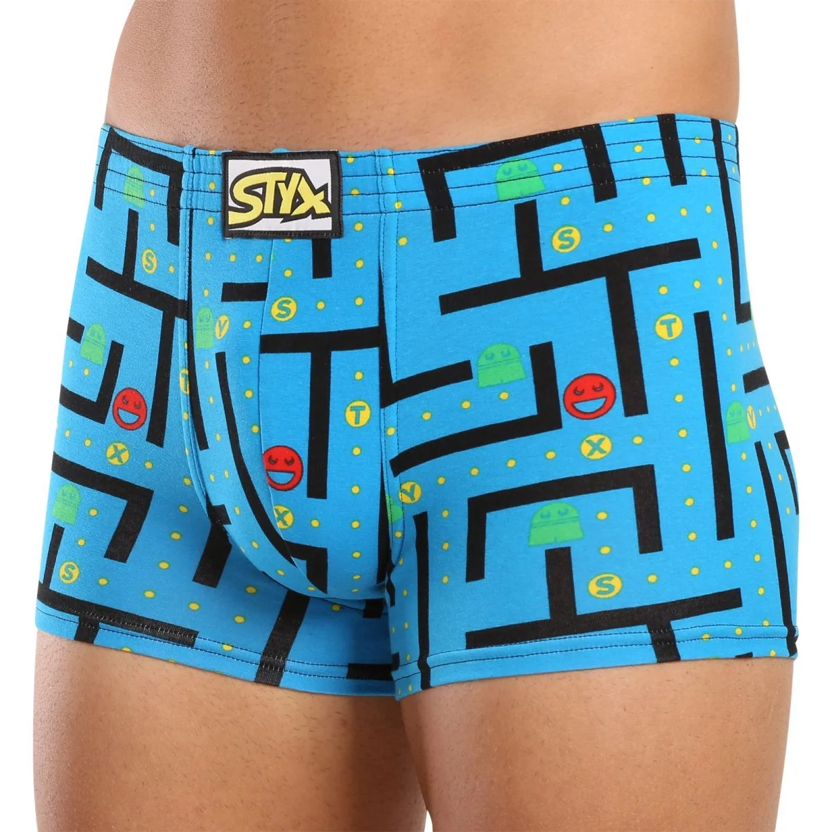 Styx Pánské boxerky art klasická guma hra (Q1259) L